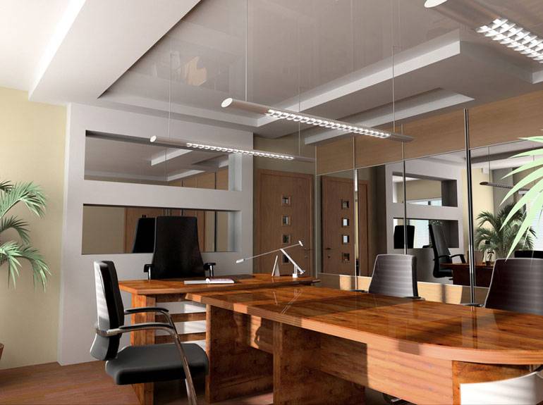Офис потолок дизайн
